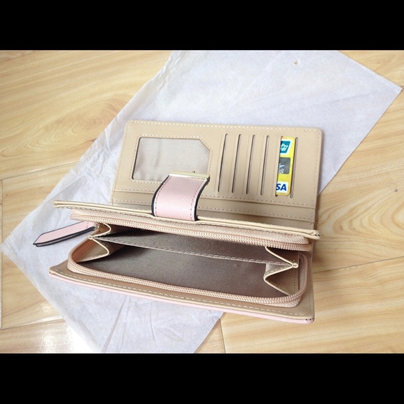 Pink floral cut clutch wallet - Picture 6 of 6